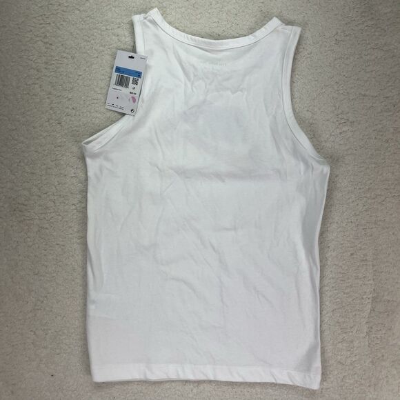 NIKE Youth Unisex Sportswear Essential Tank Top  Medium Graphic WHITE FV5325-100 - Picture 5 of 5